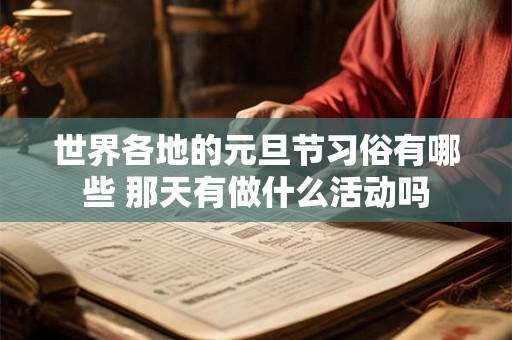 世界各地的元旦节习俗有哪些 那天有做什么活动吗