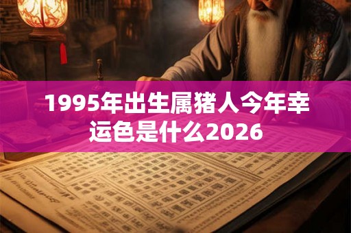 1995年出生属猪人今年幸运色是什么2026