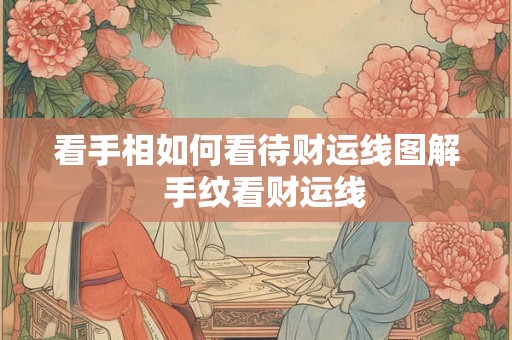 看手相如何看待财运线图解  手纹看财运线