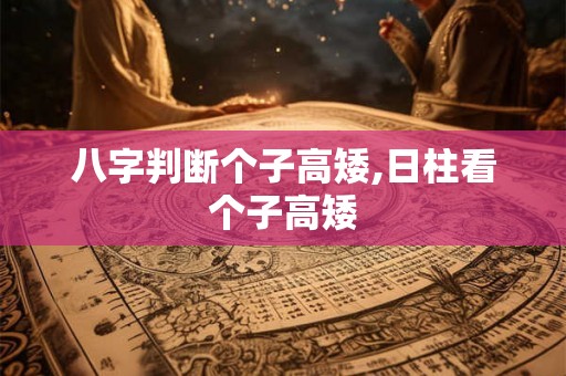 八字判断个子高矮,日柱看个子高矮