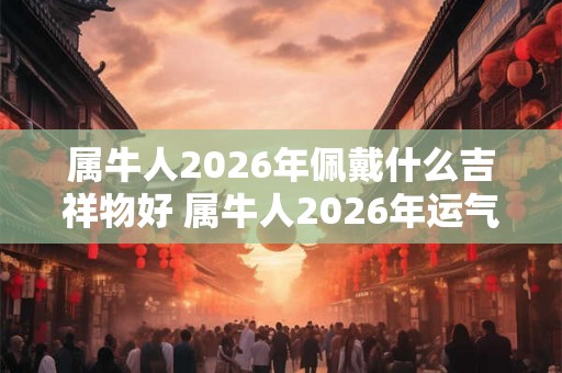 属牛人2026年佩戴什么吉祥物好 属牛人2026年运气如何
