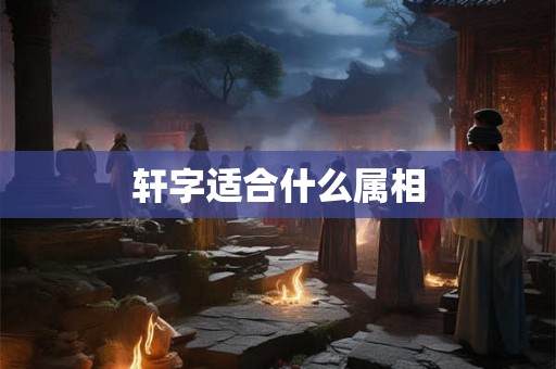 轩字适合什么属相