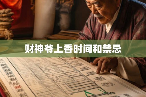财神爷上香时间和禁忌