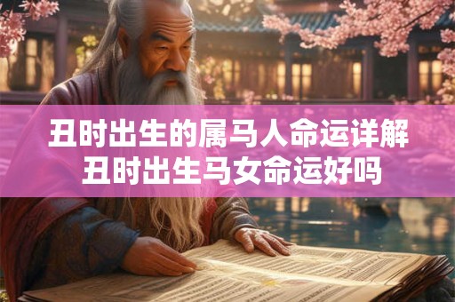 丑时出生的属马人命运详解 丑时出生马女命运好吗