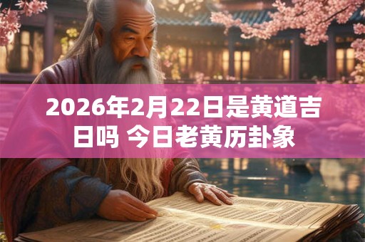 2026年2月22日是黄道吉日吗 今日老黄历卦象