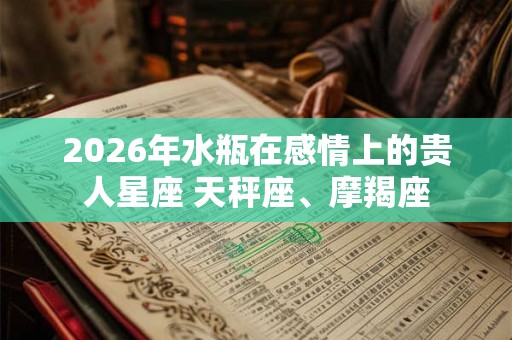 2026年水瓶在感情上的贵人星座 天秤座、摩羯座
