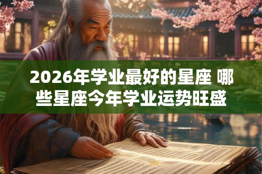 2026年学业最好的星座 哪些星座今年学业运势旺盛