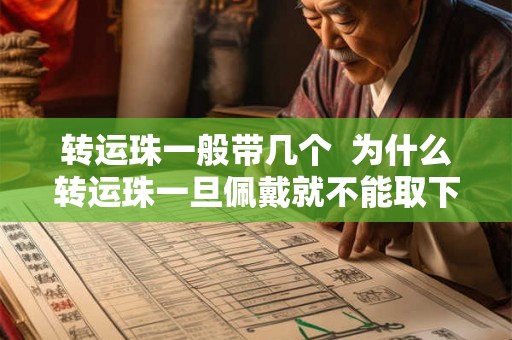转运珠一般带几个 为什么转运珠一旦佩戴就不能取下 转运珠一般带几个 为什么转运珠一旦佩戴就不能取下