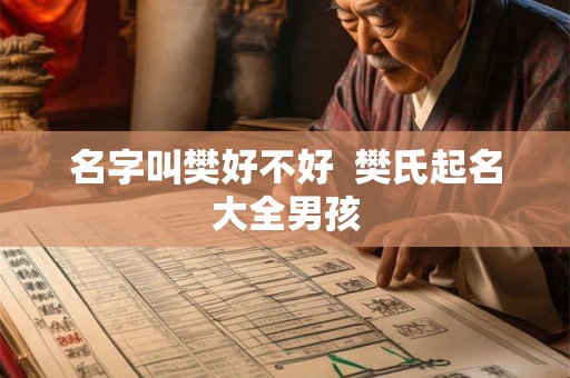 名字叫樊好不好  樊氏起名大全男孩