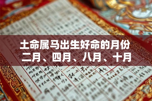 土命属马出生好命的月份 二月、四月、八月、十月 土命属马出生好命的月份 二月、四月、八月、十月