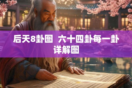 后天8卦图  六十四卦每一卦详解图