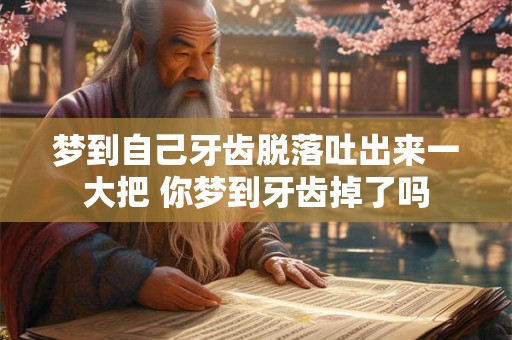 梦到自己牙齿脱落吐出来一大把 你梦到牙齿掉了吗