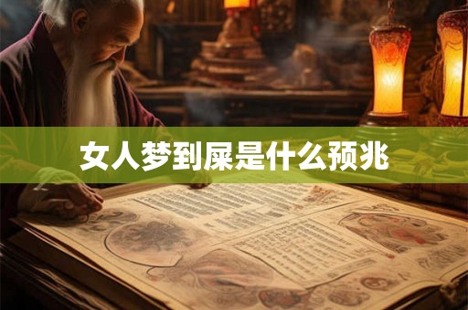 女人梦到屎是什么预兆 女人梦到屎是什么预兆