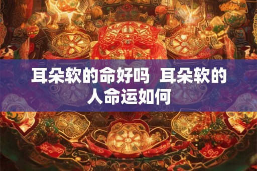 耳朵软的命好吗 耳朵软的人命运如何 耳朵软的命好吗 耳朵软的人命运如何