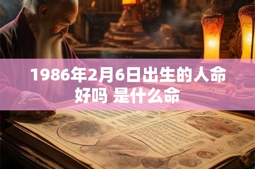 1986年2月6日出生的人命好吗 是什么命