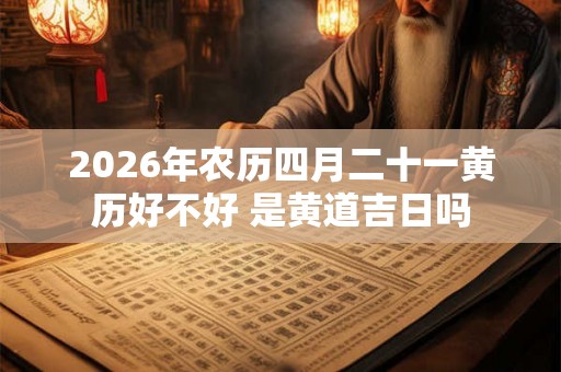 2026年农历四月二十一黄历好不好 是黄道吉日吗