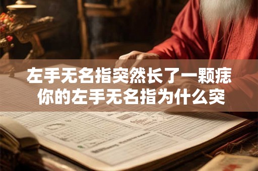 左手无名指突然长了一颗痣 你的左手无名指为什么突然长了一颗痣