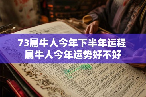 73属牛人今年下半年运程 属牛人今年运势好不好