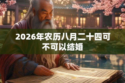 2026年农历八月二十四可不可以结婚