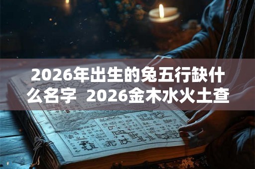 2026年出生的兔五行缺什么名字  2026金木水火土查询表