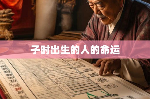 子时出生的人的命运