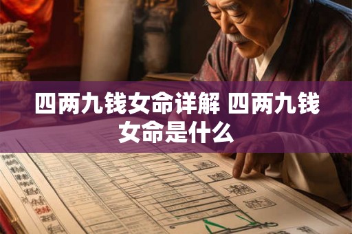 四两九钱女命详解 四两九钱女命是什么