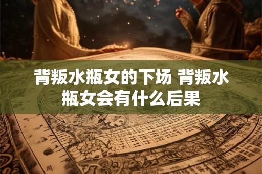 背叛水瓶女的下场 背叛水瓶女会有什么后果