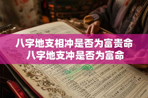 八字地支相冲是否为富贵命 八字地支冲是否为富命 八字地支相冲是否为富贵命 八字地支冲是否为富命