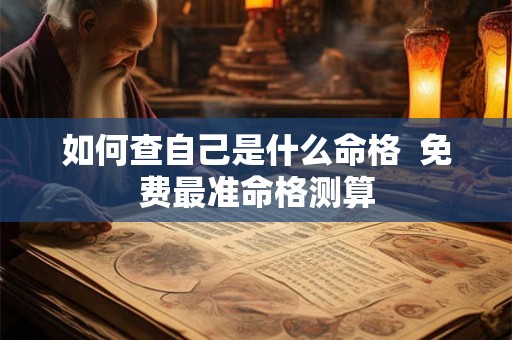 如何查自己是什么命格 免费最准命格测算 如何查自己是什么命格 免费最准命格测算