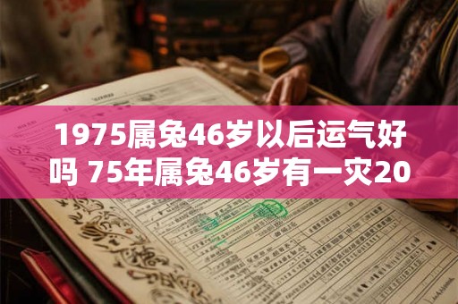 1975属兔46岁以后运气好吗 75年属兔46岁有一灾2026怎么破解 1975属兔46岁以后运气好吗 75年属兔46岁有一灾2026怎么破解