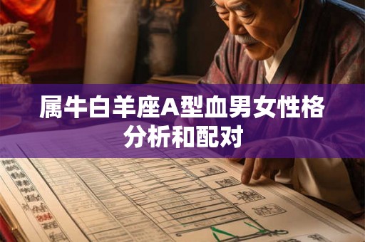 属牛白羊座A型血男女性格分析和配对