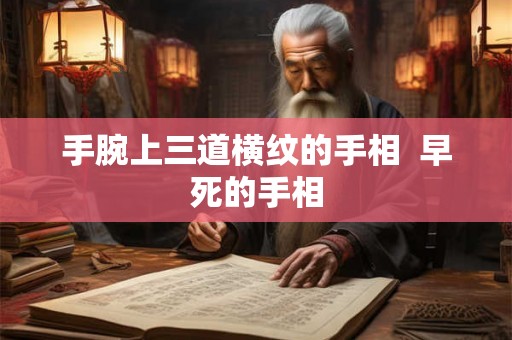 手腕上三道横纹的手相  早死的手相