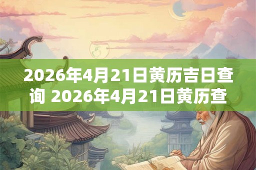 2026年4月21日黄历吉日查询 2026年4月21日黄历查询吉日