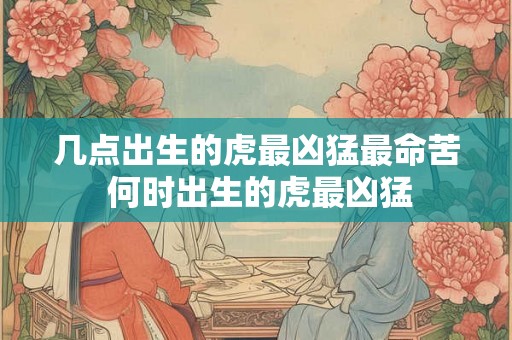 几点出生的虎最凶猛最命苦 何时出生的虎最凶猛