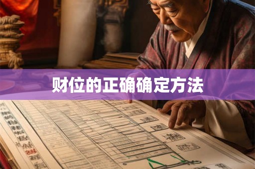财位的正确确定方法