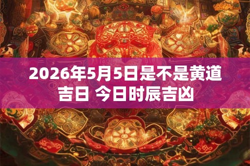 2026年5月5日是不是黄道吉日 今日时辰吉凶