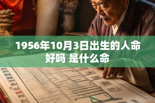 1956年10月3日出生的人命好吗 是什么命