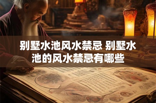 别墅水池风水禁忌 别墅水池的风水禁忌有哪些