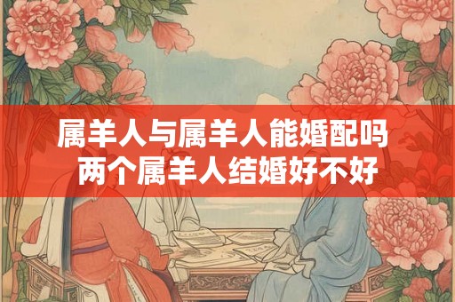 属羊人与属羊人能婚配吗 两个属羊人结婚好不好