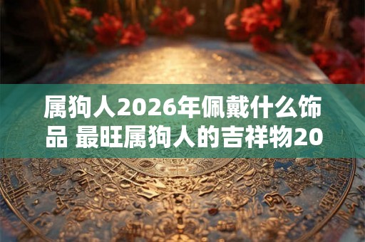 属狗人2026年佩戴什么饰品 最旺属狗人的吉祥物2026