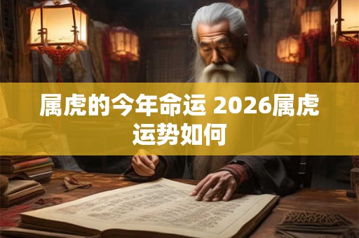 属虎的今年命运 2026属虎运势如何 属虎的今年命运 2026属虎运势如何