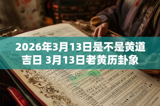 2026年3月13日是不是黄道吉日 3月13日老黄历卦象