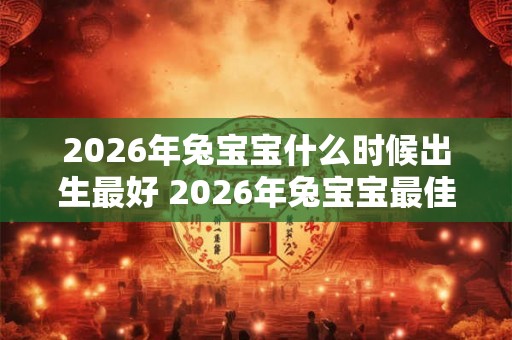 2026年兔宝宝什么时候出生最好 2026年兔宝宝最佳出生时间是什么 2026年兔宝宝什么时候出生最好 2026年兔宝宝最佳出生时间是什么