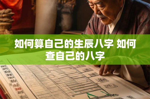 如何算自己的生辰八字 如何查自己的八字 如何算自己的生辰八字 如何查自己的八字