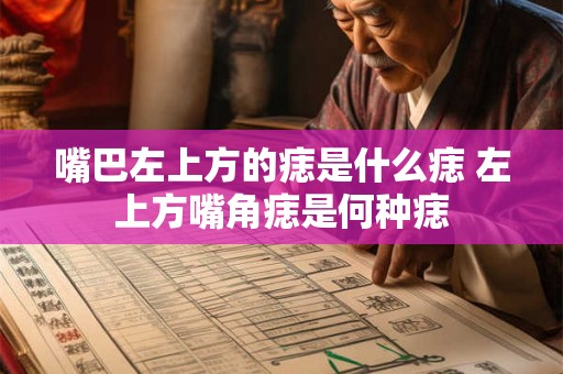 嘴巴左上方的痣是什么痣 左上方嘴角痣是何种痣 嘴巴左上方的痣是什么痣 左上方嘴角痣是何种痣