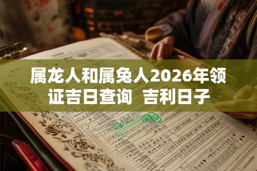 属龙人和属兔人2026年领证吉日查询  吉利日子