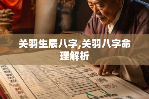 关羽生辰八字,关羽八字命理解析
