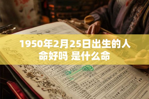 1950年2月25日出生的人命好吗 是什么命
