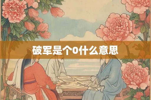 破军是个0什么意思 破军是个0什么意思