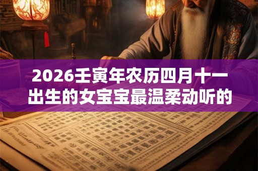 2026壬寅年农历四月十一出生的女宝宝最温柔动听的名字 2026壬寅年农历四月十一出生的女宝宝最温柔动听的名字